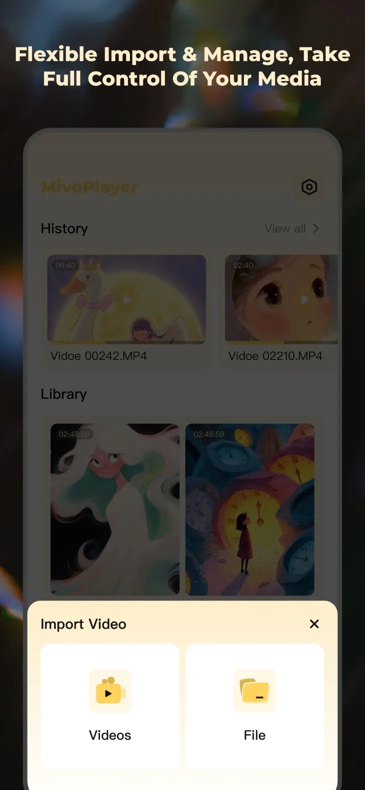 Flexible Import and Manage, Take Full Control Of Your Media